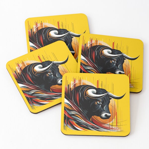 Item preview, COLORFUL BULL'S HEAD (#FFCC00) designed and sold by Marlon Oseguera.