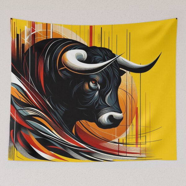 Item preview, COLORFUL BULL'S HEAD (#FFCC00) designed and sold by Marlon Oseguera.