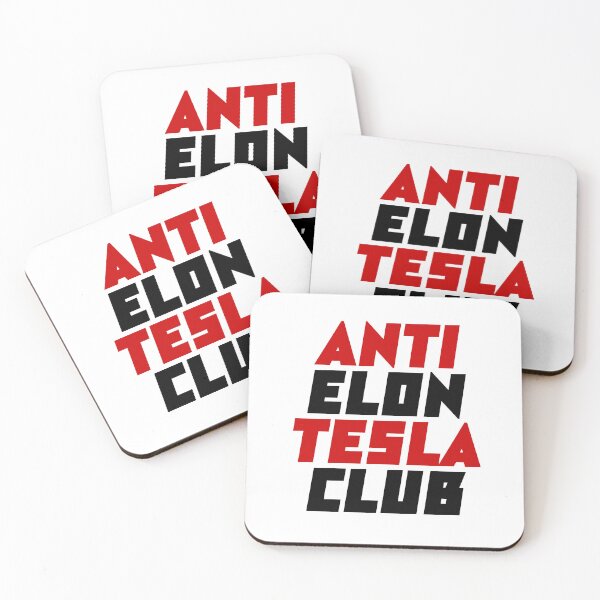 Item preview, anti elon tesla club, tesla font style  designed and sold by BrightNook.
