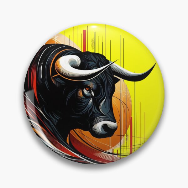 Item preview, COLORFUL BULL'S HEAD (#FFFF00) designed and sold by Marlon Oseguera.