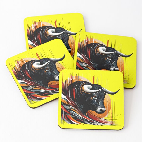 Item preview, COLORFUL BULL'S HEAD (#FFFF00) designed and sold by Marlon Oseguera.