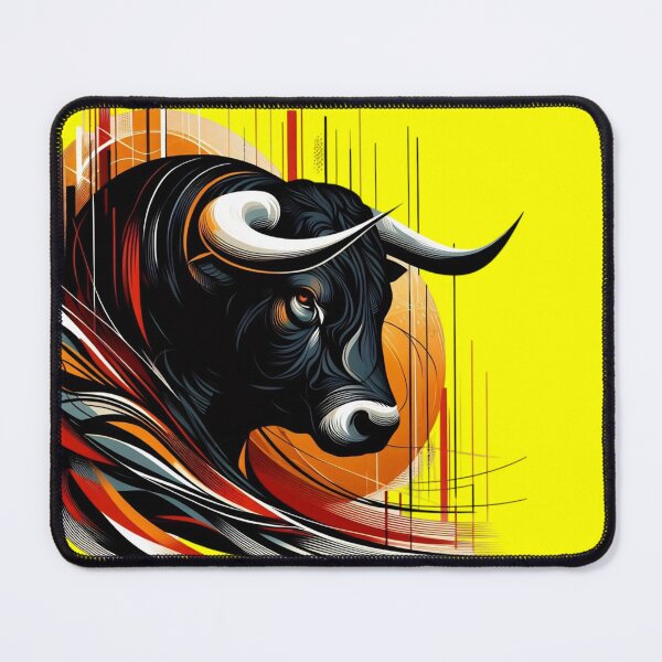 Item preview, COLORFUL BULL'S HEAD (#FFFF00) designed and sold by Marlon Oseguera.