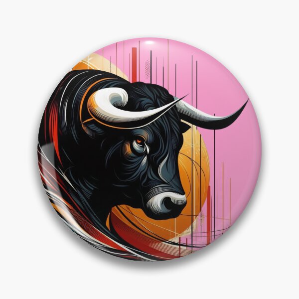 Item preview, COLORFUL BULL'S HEAD (#FF99CC) designed and sold by Marlon Oseguera.