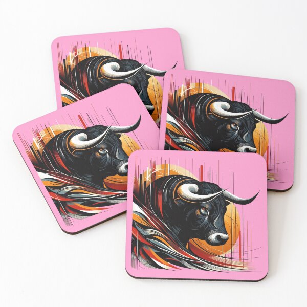 Item preview, COLORFUL BULL'S HEAD (#FF99CC) designed and sold by Marlon Oseguera.