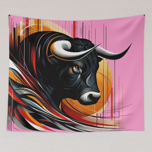 Item preview, COLORFUL BULL'S HEAD (#FF99CC) designed and sold by Marlon Oseguera.