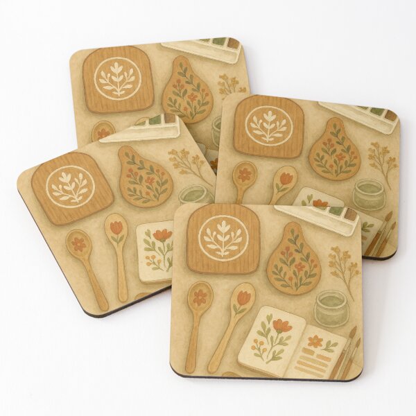 Item preview, Hand Painted Folk Art Kitchen Tools designed and sold by Lacritsa .