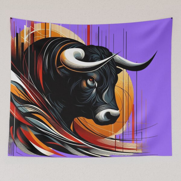 Item preview, COLORFUL BULL'S HEAD (#9966FF) designed and sold by Marlon Oseguera.