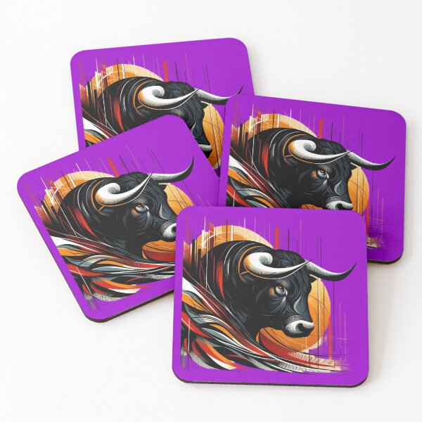 Item preview, COLORFUL BULL'S HEAD (#9900CC) designed and sold by Marlon Oseguera.