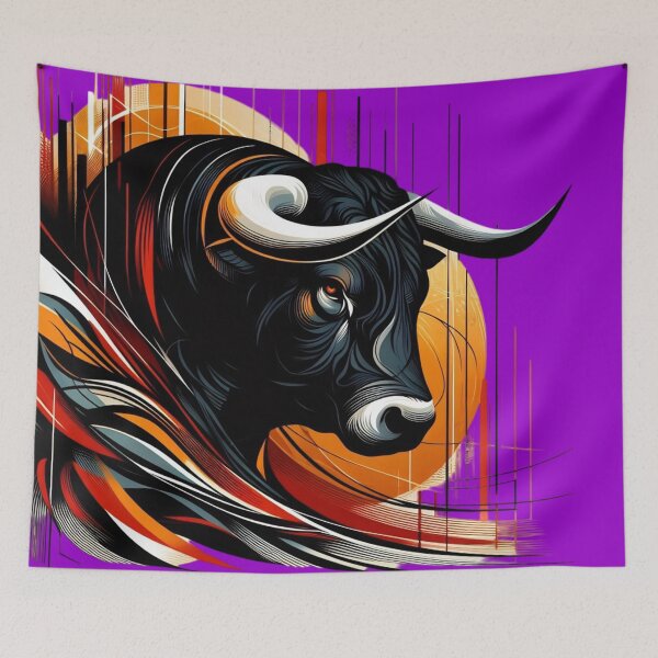 Item preview, COLORFUL BULL'S HEAD (#9900CC) designed and sold by Marlon Oseguera.