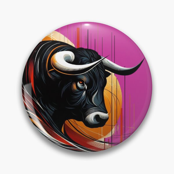 Item preview, COLORFUL BULL'S HEAD (#CC3399) designed and sold by Marlon Oseguera.