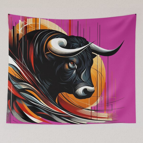 Item preview, COLORFUL BULL'S HEAD (#CC3399) designed and sold by Marlon Oseguera.