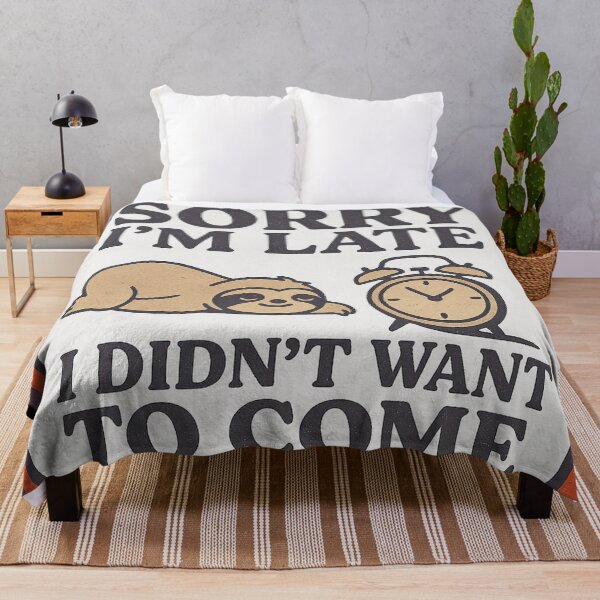 Item preview, Lo siento, llego tarde, humor de perezoso designed and sold by PosiPrints.
