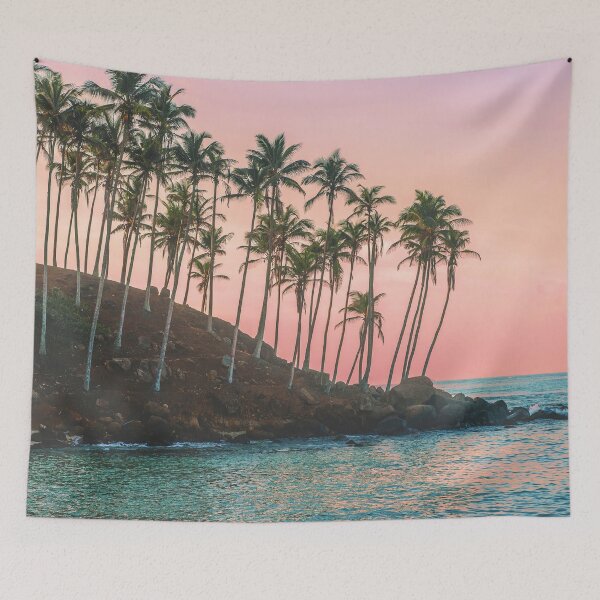 Item preview, Pink Sunset, Lush Palm Trees, Turquoise Ocean Waters  designed and sold by DEC02.