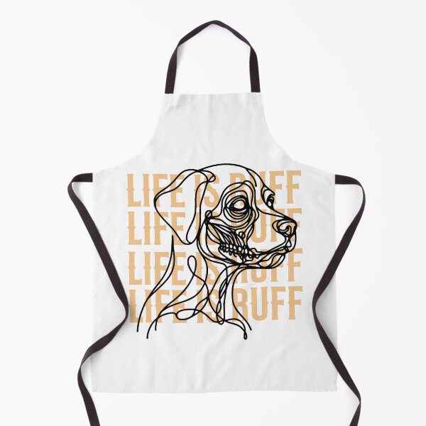 Item preview, Life is Ruff Minimal Dog Line Art designed and sold by Tiendita-Arroyo.