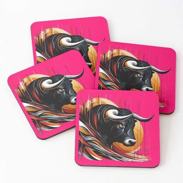 Item preview, COLORFUL BULL'S HEAD (#FF0066) designed and sold by Marlon Oseguera.