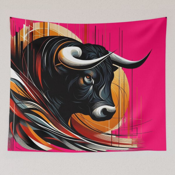 Item preview, COLORFUL BULL'S HEAD (#FF0066) designed and sold by Marlon Oseguera.