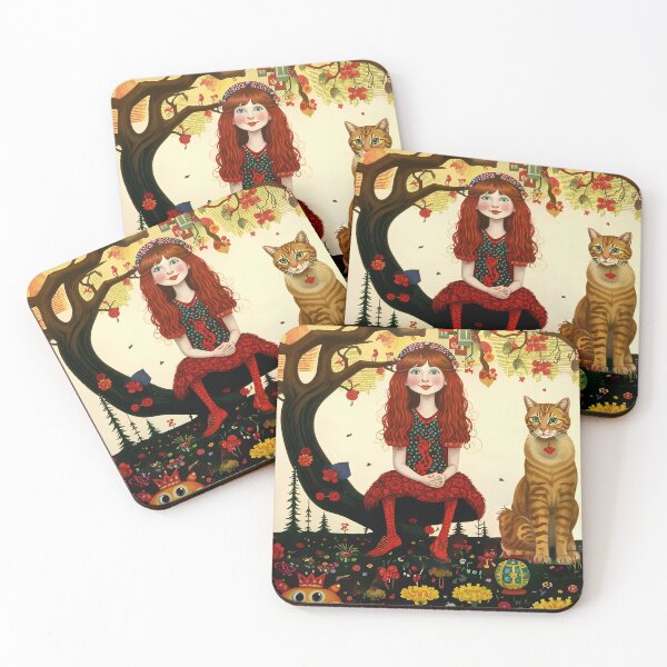 Item preview, Beautiful girl with a cat. designed and sold by Natalia-Vlad.