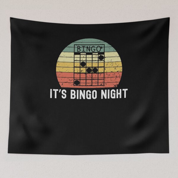 Item preview, It's Bingo night funny bingo player joke retro bingo card designed and sold by snowry.