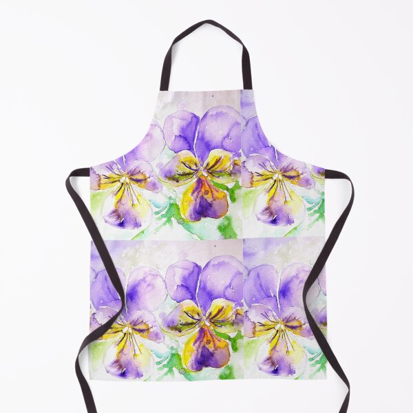Item preview, Viola Watercolor Painting Purple Flower Pansy designed and sold by Sarah  Rajkotwala.