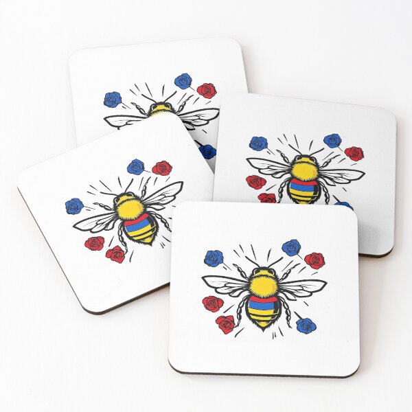 Item preview, Honey Bee - Roses Red & Bue designed and sold by FlipStitch Tees.