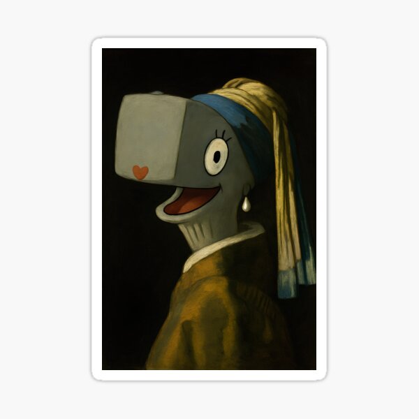 Item preview, The Pearl with the earring pearl  designed and sold by W Sobalvarro.