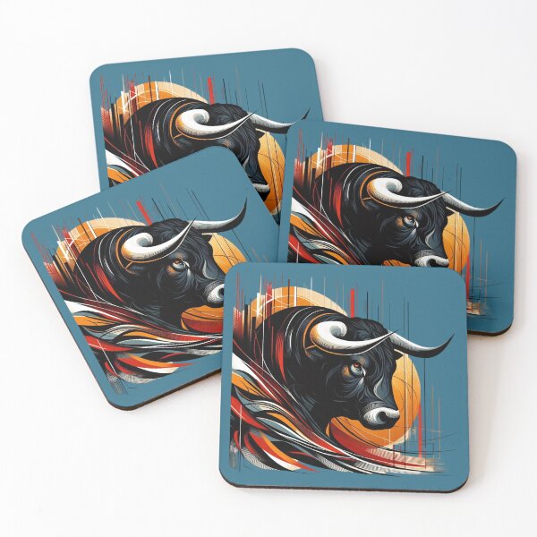 Item preview, COLORFUL BULL'S HEAD (#2B6B86) designed and sold by Marlon Oseguera.