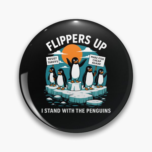 Item preview, Flippers Up I Stand With The Penguins designed and sold by varioarts.