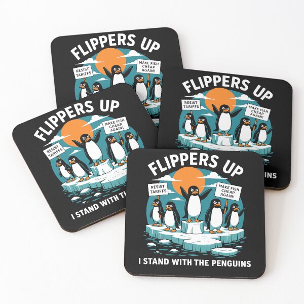Item preview, Flippers Up I Stand With The Penguins designed and sold by varioarts.