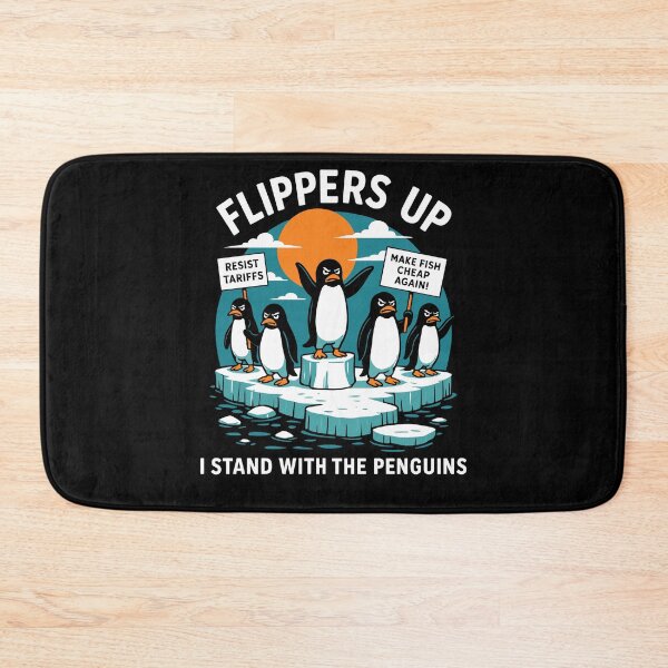 Item preview, Flippers Up I Stand With The Penguins designed and sold by varioarts.