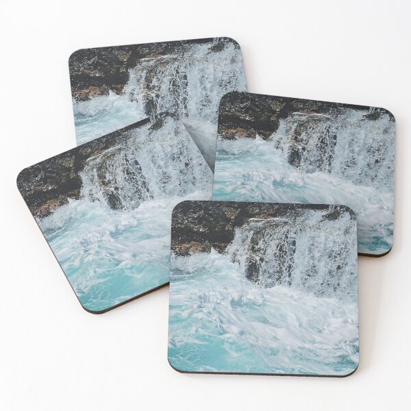 Item preview, Dramatic Ocean Surf Crashing Over Beach Boulders designed and sold by DEC02.