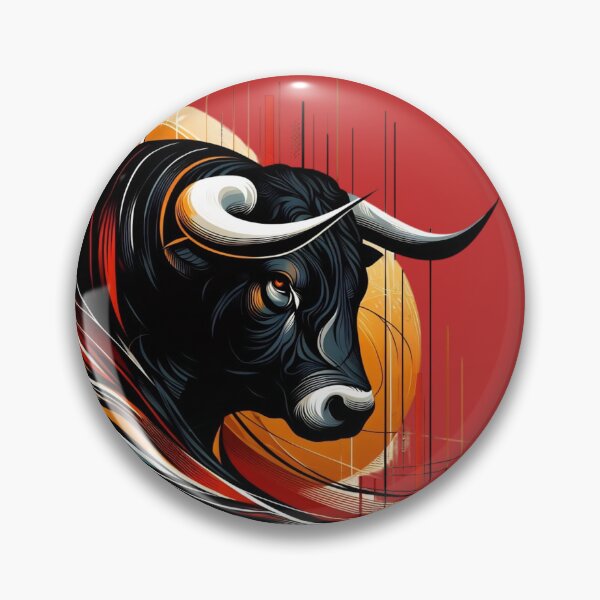Item preview, COLORFUL BULL'S HEAD (#C42A2A) designed and sold by Marlon Oseguera.