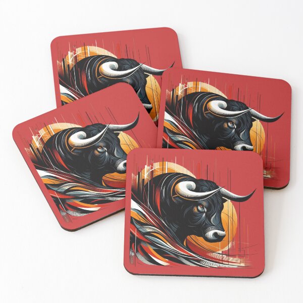 Item preview, COLORFUL BULL'S HEAD (#C42A2A) designed and sold by Marlon Oseguera.