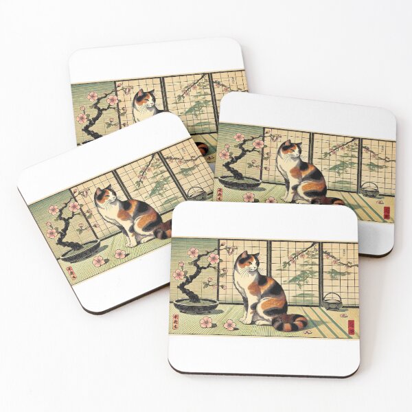 Item preview, Ukiyo-e Calico Cat – Traditional Japanese Woodblock Style designed and sold by KatelynMitalski.
