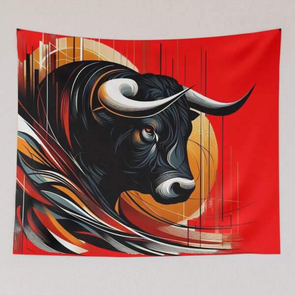 Item preview, COLORFUL BULL'S HEAD (#FF0000) designed and sold by Marlon Oseguera.