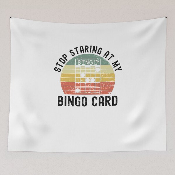 Item preview, Stop Staring at my bingo card Retro funny bingo player joke designed and sold by snowry.