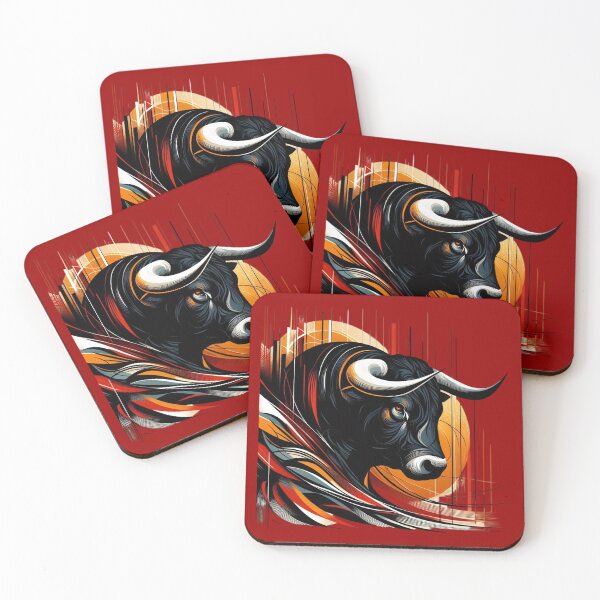 Item preview, COLORFUL BULL'S HEAD (#990000) designed and sold by Marlon Oseguera.
