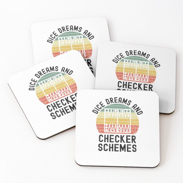 Item preview, Dice dreams and Checker schemes Funny Backgammon retro designed and sold by snowry.