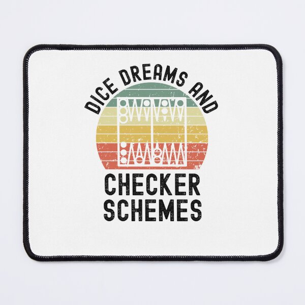 Item preview, Dice dreams and Checker schemes Funny Backgammon retro designed and sold by snowry.