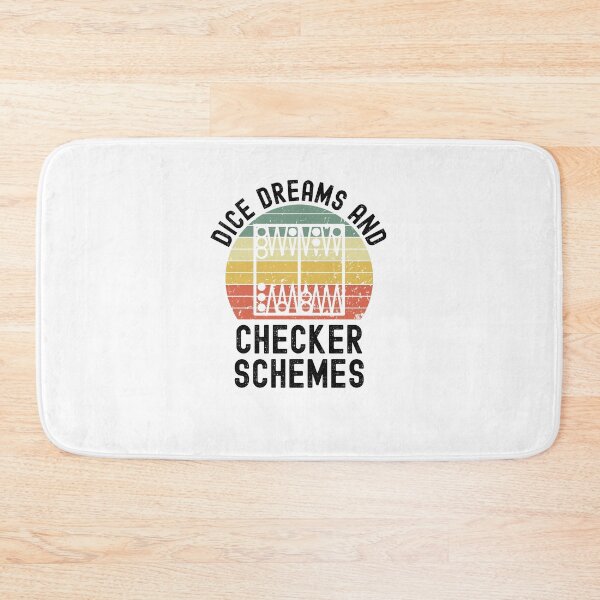 Item preview, Dice dreams and Checker schemes Funny Backgammon retro designed and sold by snowry.