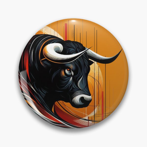 Item preview, COLORFUL BULL'S HEAD (#DE7D08) designed and sold by Marlon Oseguera.