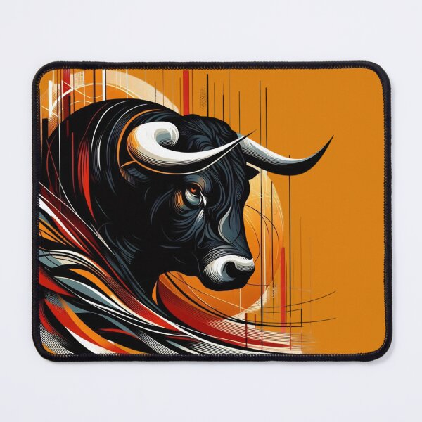 Item preview, COLORFUL BULL'S HEAD (#DE7D08) designed and sold by Marlon Oseguera.