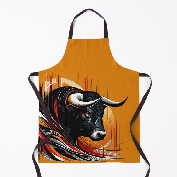 Item preview, COLORFUL BULL'S HEAD (#DE7D08) designed and sold by Marlon Oseguera.