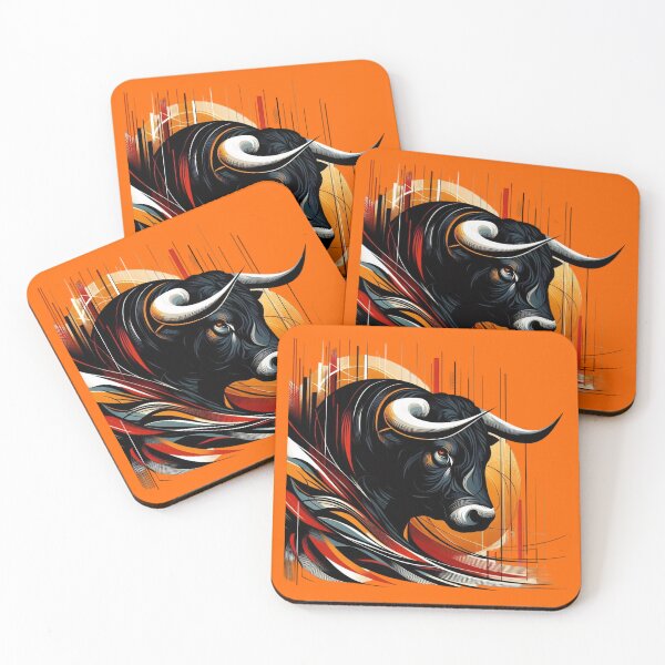 Item preview, COLORFUL BULL'S HEAD (#FF6600) designed and sold by Marlon Oseguera.
