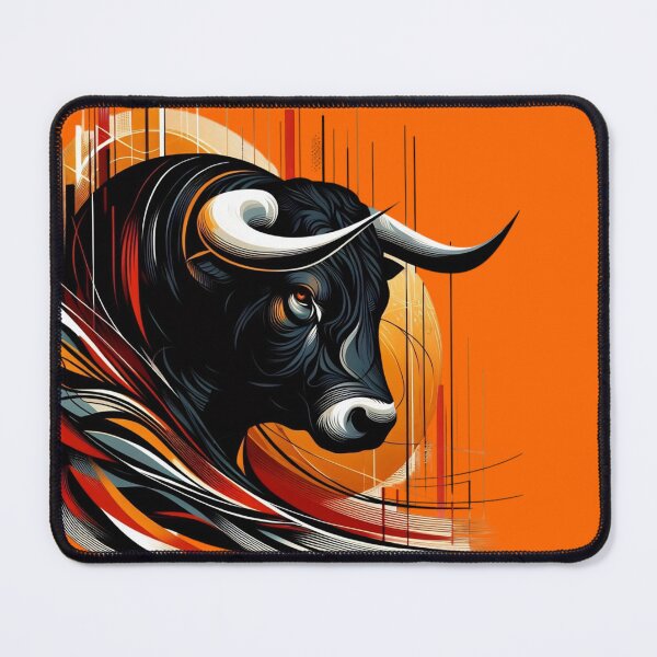 Item preview, COLORFUL BULL'S HEAD (#FF6600) designed and sold by Marlon Oseguera.