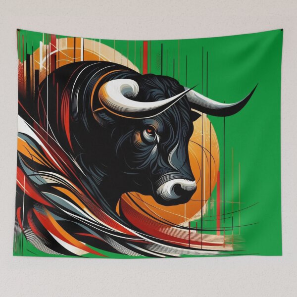 Item preview, COLORFUL BULL'S HEAD (#009933) designed and sold by Marlon Oseguera.