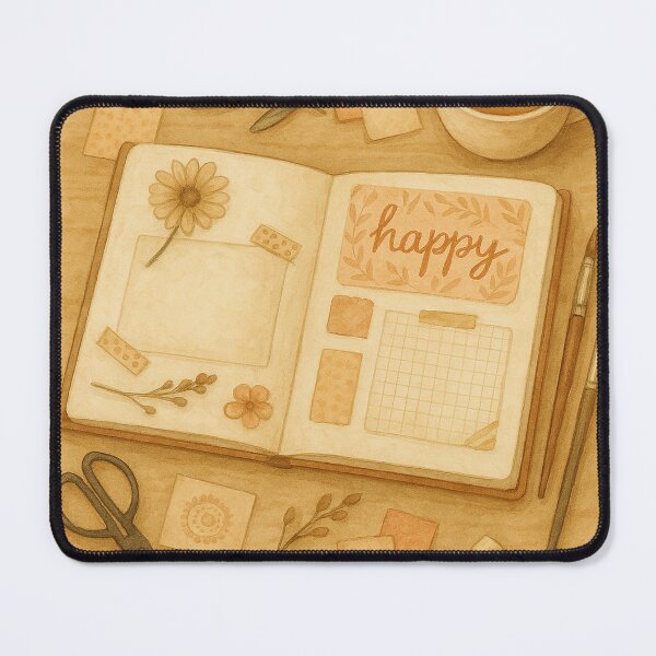 Item preview, Cozy Scrapbook Journal and Coffee Flat Lay designed and sold by Lacritsa .