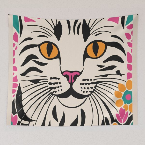 Item preview, Colorful Cat designed and sold by ViaARTfactory.