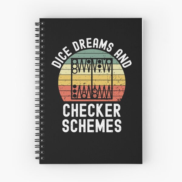Item preview, Dice dreams and Checker schemes Funny Backgammon joke retro designed and sold by snowry.