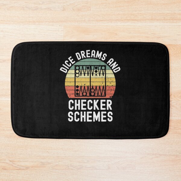 Item preview, Dice dreams and Checker schemes Funny Backgammon joke retro designed and sold by snowry.