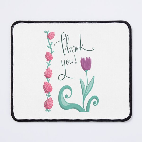 Item preview, Thank You Note Purple Tulip Pink Berries  designed and sold by HydrangeaDelMar.
